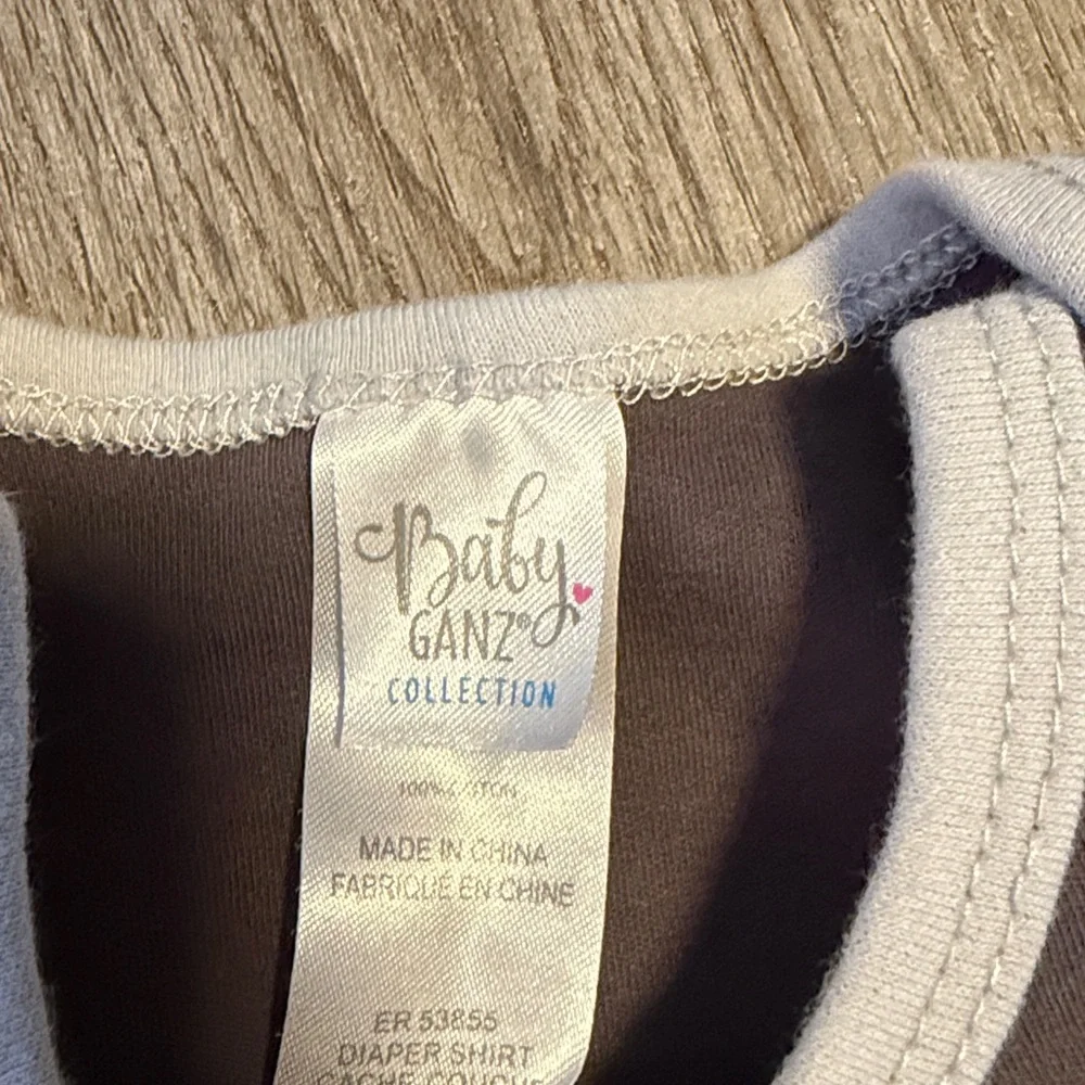 Gray Baby Onesie with 'Pulled an All Nighter with my MOM' Print